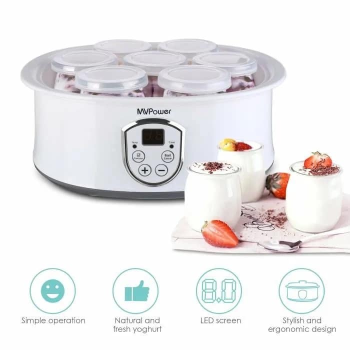 Lot De 8 Pots En Verre Pour Yaourtière - Compatibles Yaourtières Standard - Idéal Fabrication Yaourts Maison