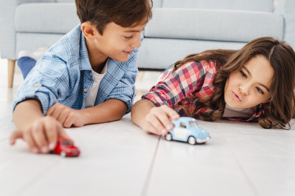 Pack 4 Rhino Trucks Sbabam - Camions De Chantier Puissants Pour Enfants Dès 3 Ans