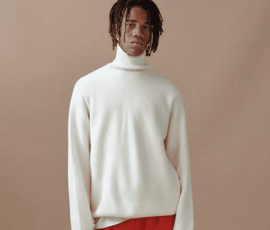 Vêtement Décontracté Hiver Pull Homme Col Roulé Coton - Tricot Chaud Automne Hiver Pull Col Roulé Black Friday