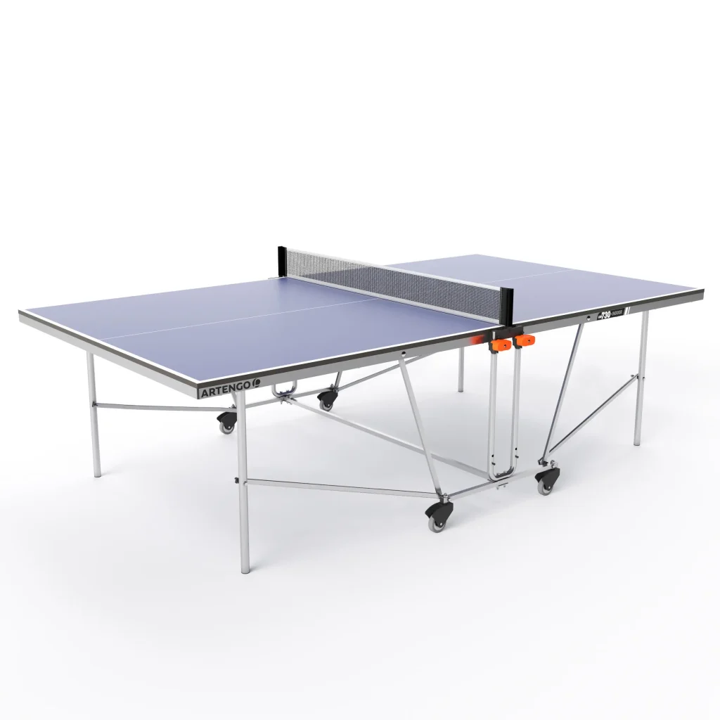 GYMAX Table de Ping-Pong Pliable, 152,4 x 76,2 x 76,2 CM, Mini Table de  Tennis avec 2 Balles et 2 Raquettes, Table Portable pour Tennis pour  Intérieur et Extérieur (Bleu) : : Sports et Loisirs