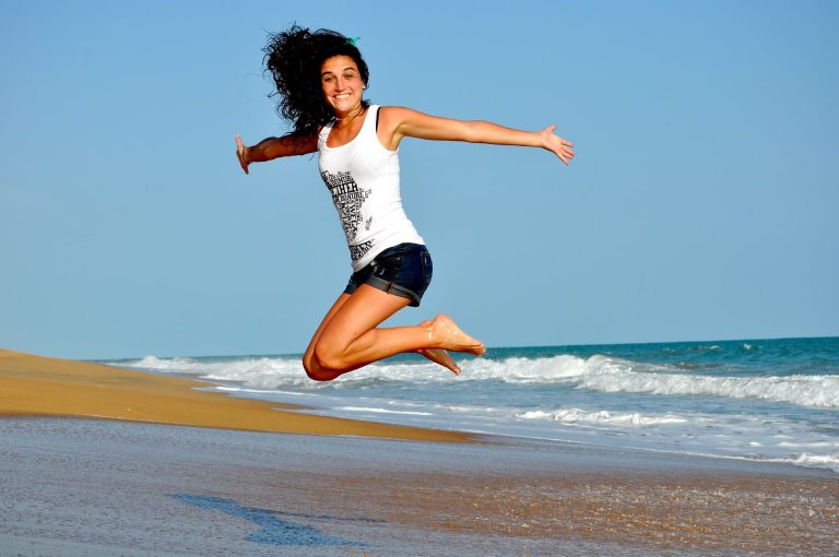 femme plage