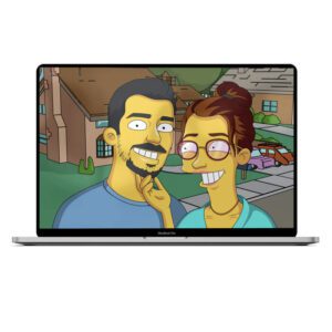 Un portrait caricature Simpson de Cartoon portrait 