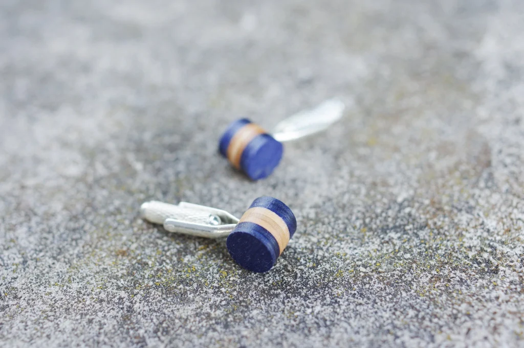 boutons de manchettes 7 plis