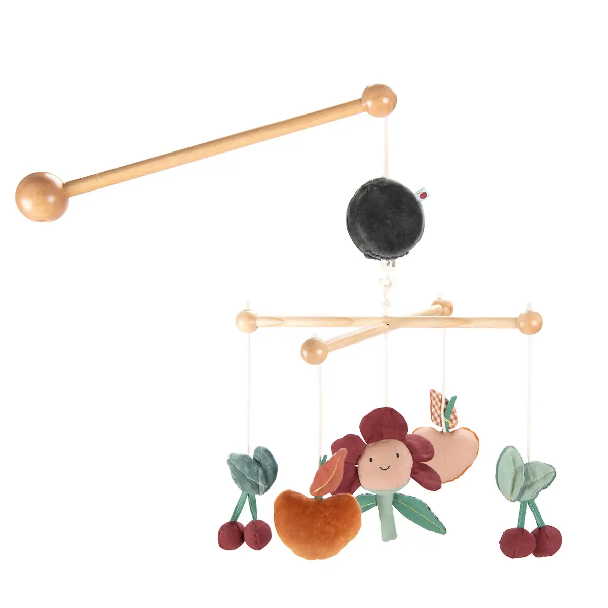 Le haut de gamme : Mobile musical Pomme desbois Moulin Roty
