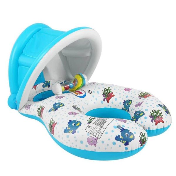 Bouée Bébé Maman Avec Pare Soleil