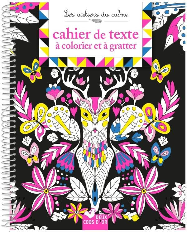 Les ateliers du calme - cahier de texte à gratter