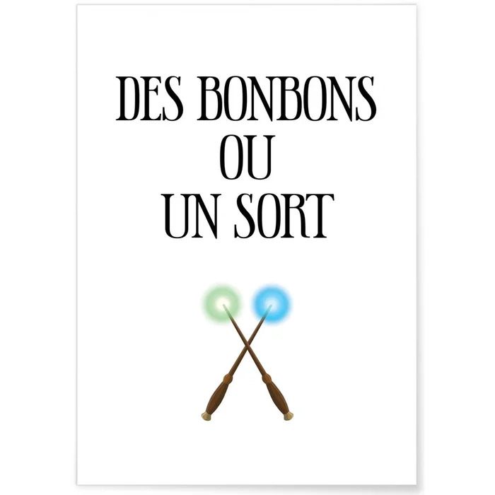 Affiche Des bonbons ou un sort