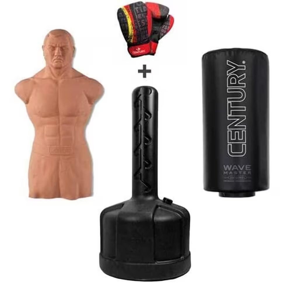 Dummy BOB XL, partie supérieure sac de frappe sur pied, gants de boxe