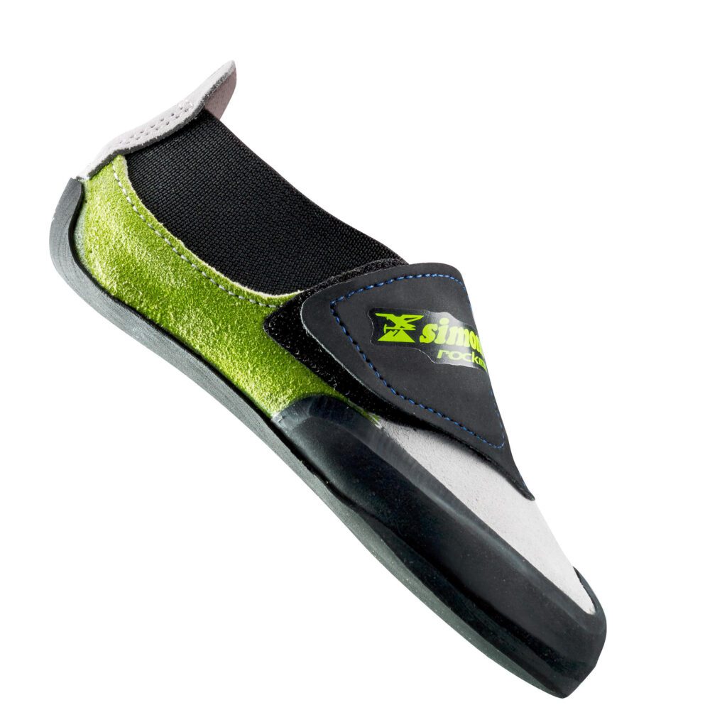 CHAUSSONS D'ESCALADE ENFANT - ROCK GRIS VERT